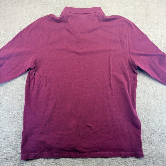 Brooks Brothers Long Sleeve Polo Shirt Men's XL Red Original Fit Supima Cotton - Picture 2 of 6